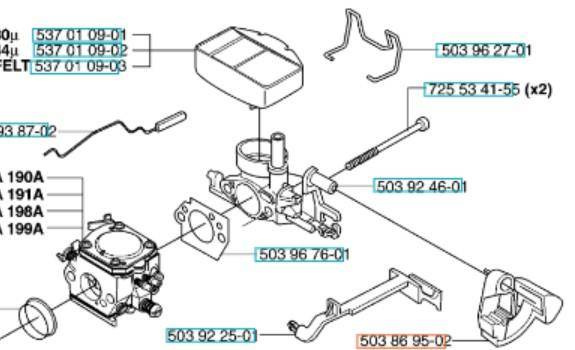 Wyłącznik Husqvarna 340 345 350 357