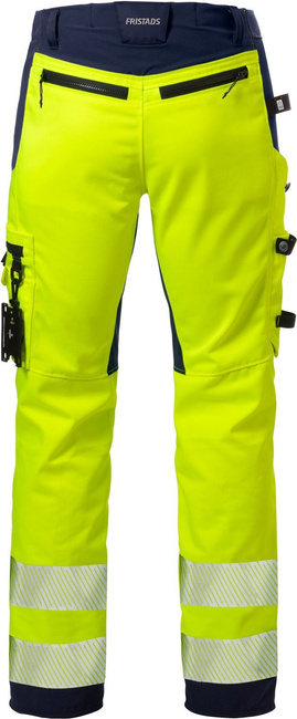 ELASTYCZNE SPODNIE ODBLASKOWE FRISTADS HI-VIZ KLASY 2 2707 PLU