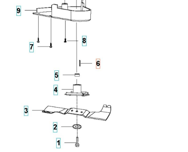 Klin adaptera Husqvarna Lc140 Lc140S