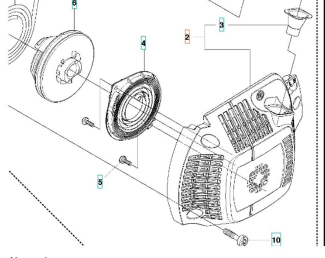 Obudowa rozrusznika Husqvarna 435