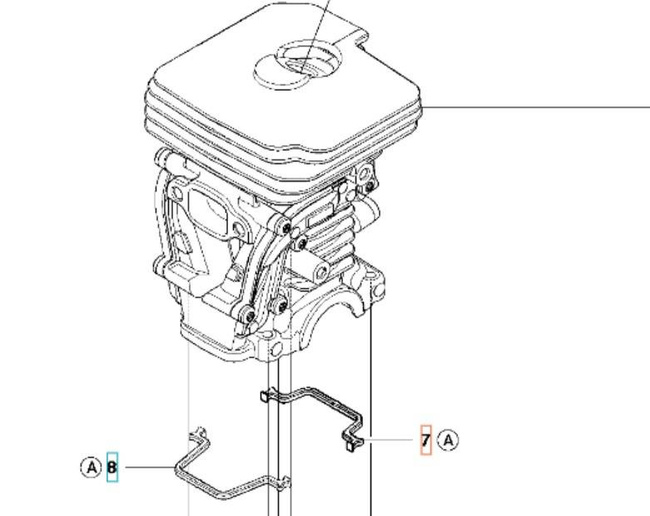 Uszczelka cylindra Husqvarna 135 435 440