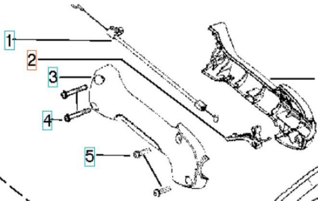 Dźwignia gazu Husqvarna Colibri II