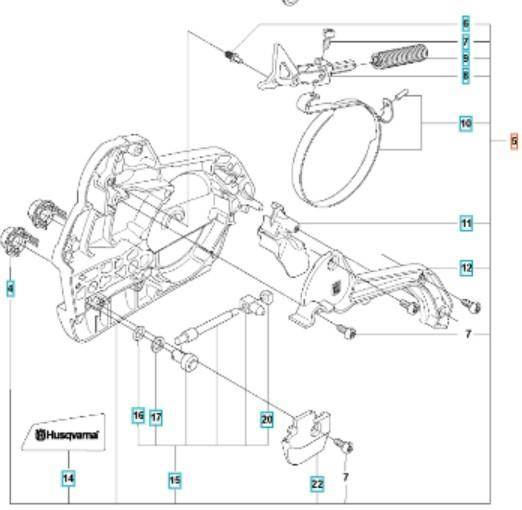 Osłona sprzęgła Husqvarna 550XP