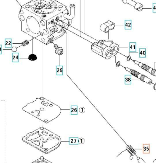 Sprężyna Husqvarna 343R
