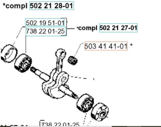 Łożysko Husqvarna 235