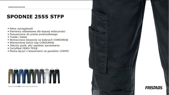 SPODNIE ROBOCZE FRISTADS FUSION 2555 STFP