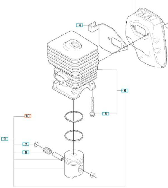 Pierścień tłoka Husqvarna 323R