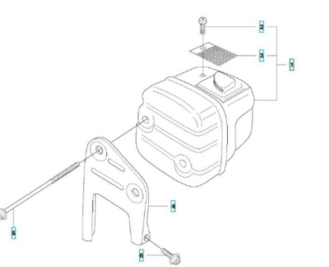Tłumik Husqvarna 346 XP