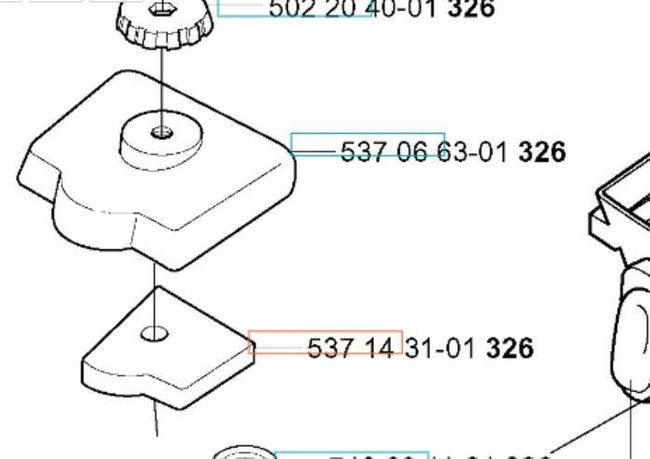 Filtr powietrza Husqvarna 323 RII