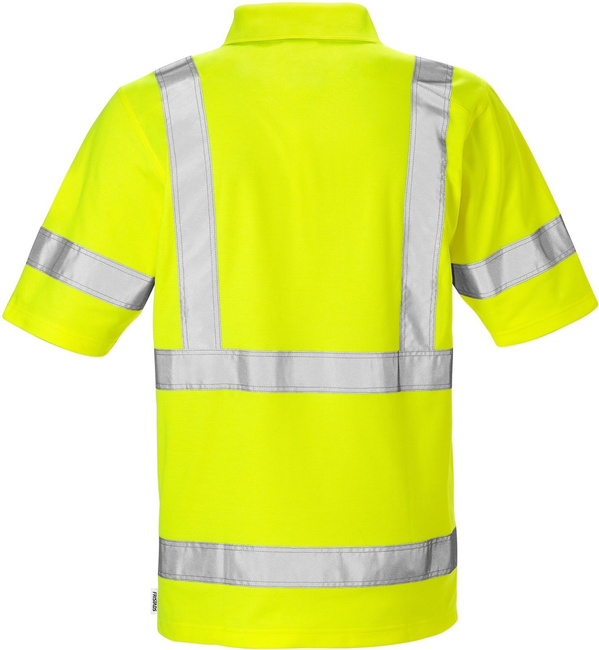 KOSZULKA POLO ODBLASKOWA FRISTADS HI-VIZ KLASY 3 7025 PHV