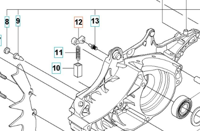 Zatrzask hamulca Husqvarna 560