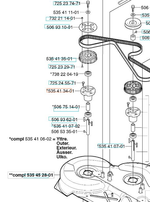 Obudowa adaptera Husqvarna