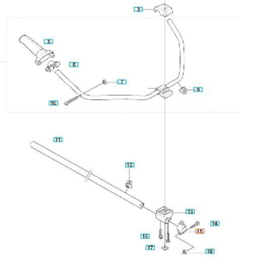 Obejma z uchwytem Husqvarna 323R