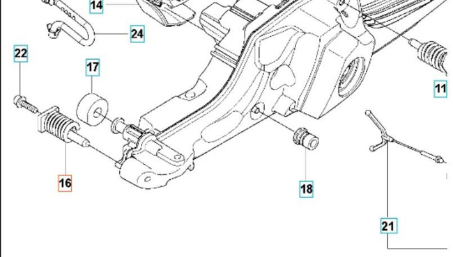 Amortyzator 545 550 555 560 XP - strona wychwytnik