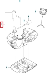 Wężyk paliwa Husqvarna 525