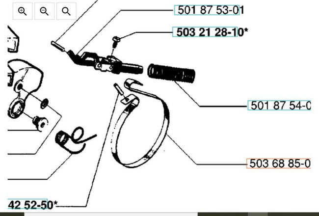 Taśma hamulca Husqvarna 2041