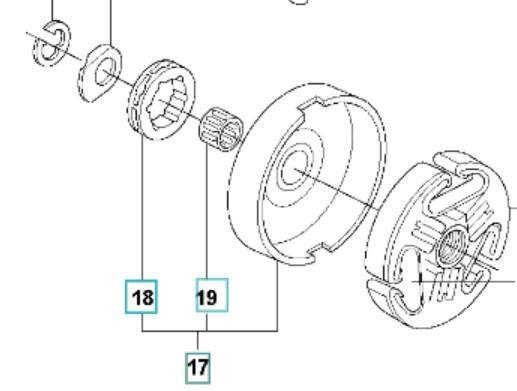 Bęben sprzęgła Husqvarna 365