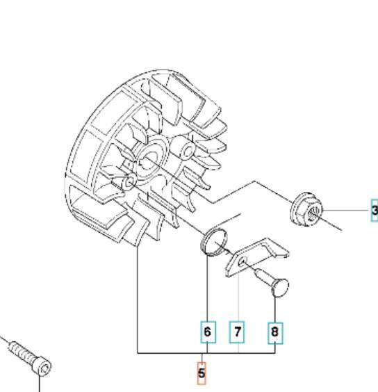 Koło zamachowe Husqvarna 51
