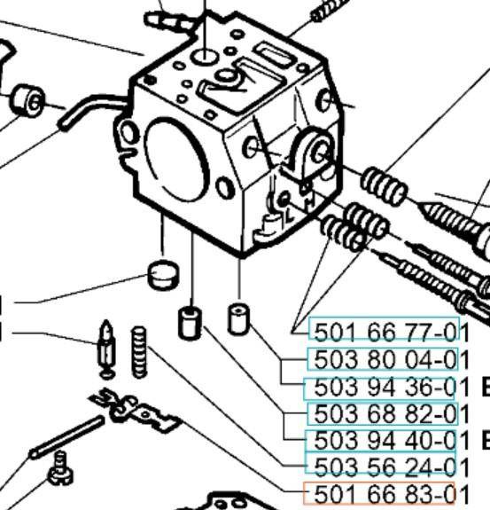 Dżwignia zaworu iglicowego Husqvarna