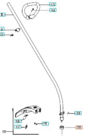 Osłona podkładka nakrętka Husqvarna 125C