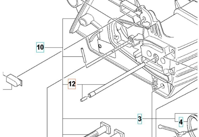 Odpowietrznik paliwa Husqvarna 130