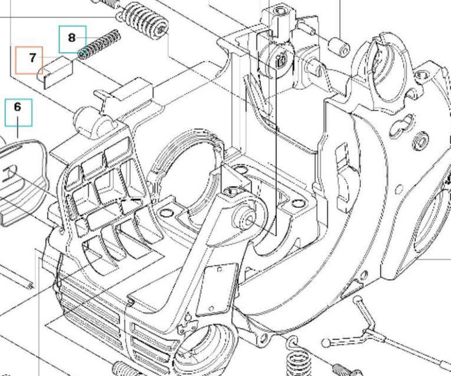 Nakładka sprężyny Husqvarna 235e
