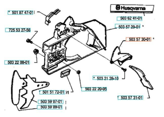Pokrywa Husqvarna osłona 272