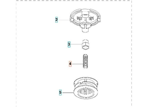 Sprężyna głowicy żyłkowej Husqvarna T25