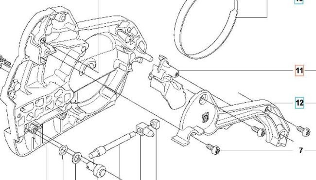 Osłona chlapacz Husqvarna 545 550 555 560 562 Akt