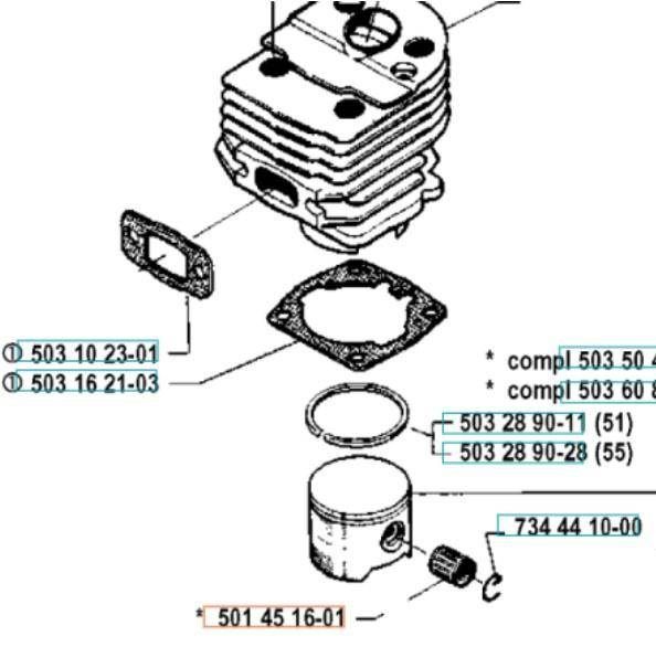 Łożysko korbowodu Husqvarna 340 345 346 350