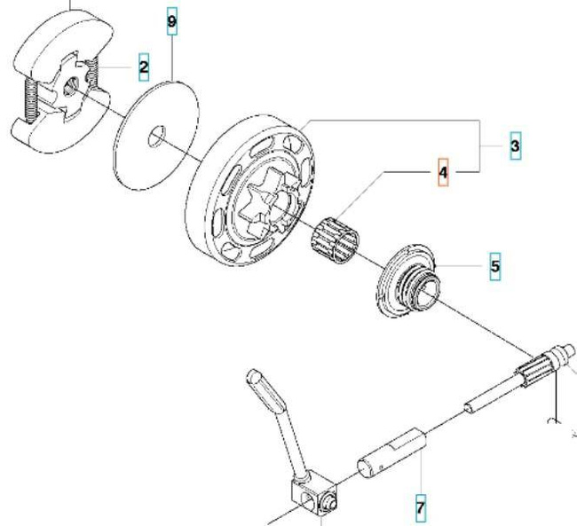 Łożysko bębna Husqvarna 135 435 440 372 XP