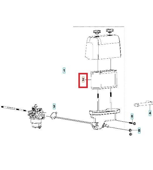 Filtr powietrza Husqvarna HS452, TC138L, TS138