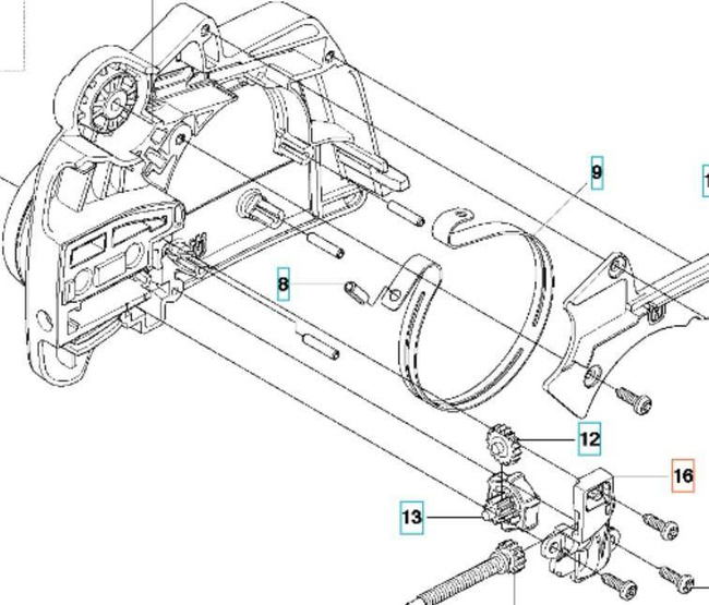 Pokrywa napinacza Husqvarna 235 E