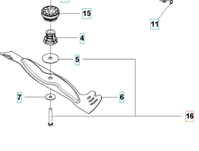 Śruba Husqvarna LC353 VI