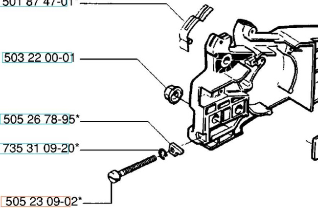 Śruba napinacza Husqvarna 40
