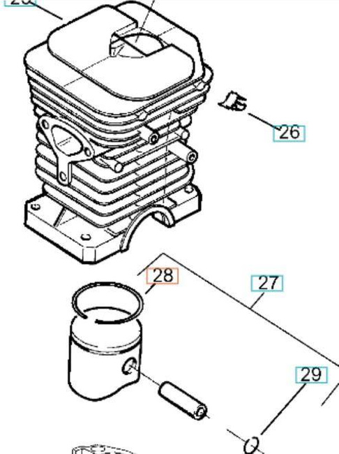 Pierścień Husqvarna P351