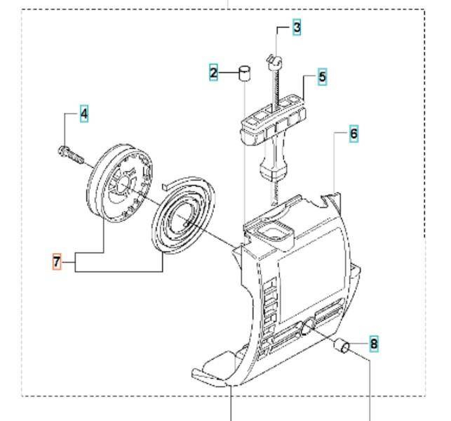 Koło rozrusznika Husqvarna 323 R