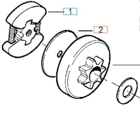 Podkładka pod sprzęgło Husqvarna 135 236