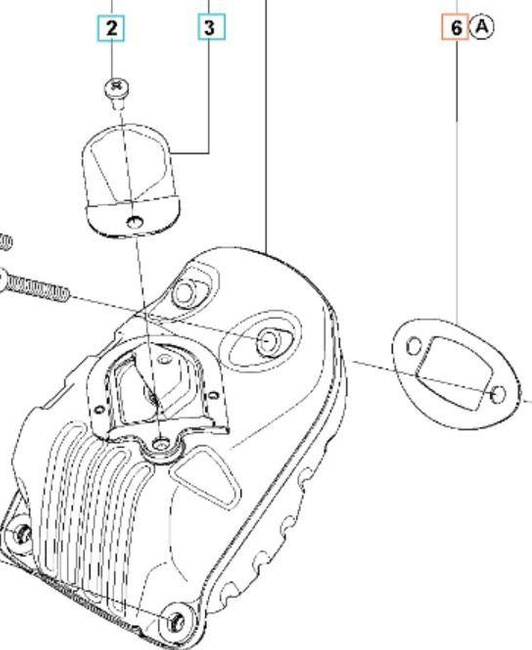 Uszczelka tłumika Husqvarna 555