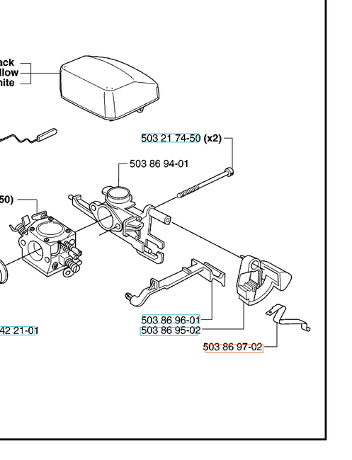 Sprężyna Husqvarna 340, 345, 350, 353, 357, 359